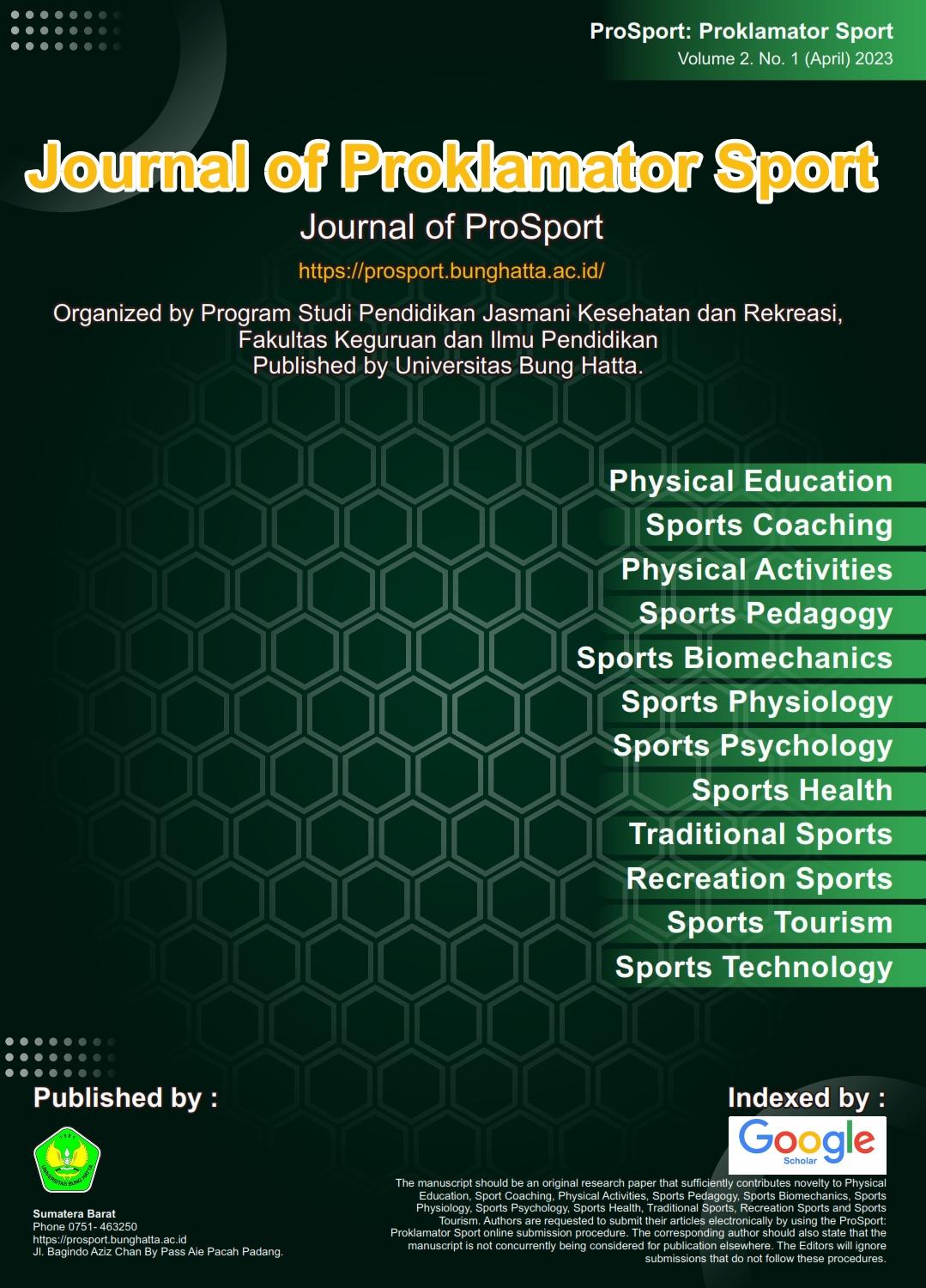 ProSport : Proklamator Sport, Volume 1 No 2 (November) 2022